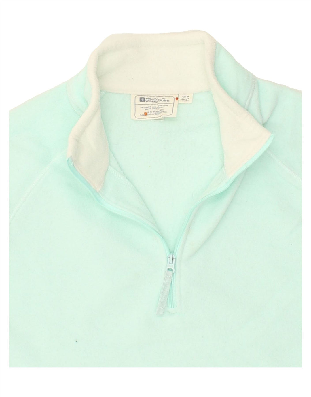 MOUNTAIN WAREHOUSE Womens Zip Neck Fleece Jumper UK 16 Large  Blue Vintage Mountain Warehouse and Second-Hand Mountain Warehouse from Messina Hembry 