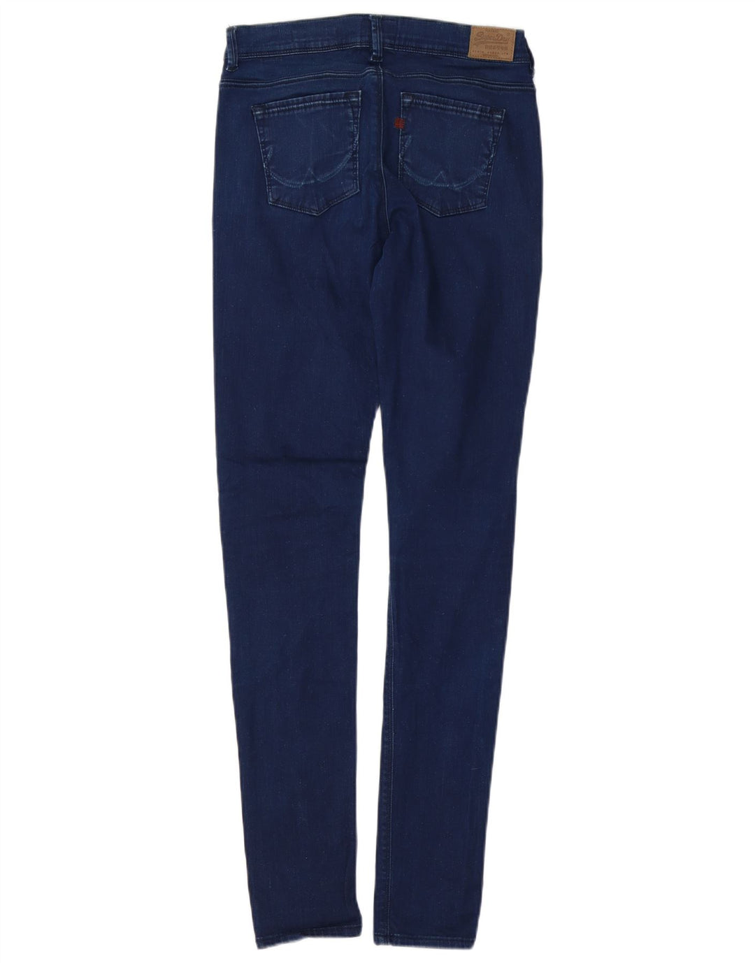 SUPERDRY Dame Super Skinny Jeans W28 L32 Blå Bomuld