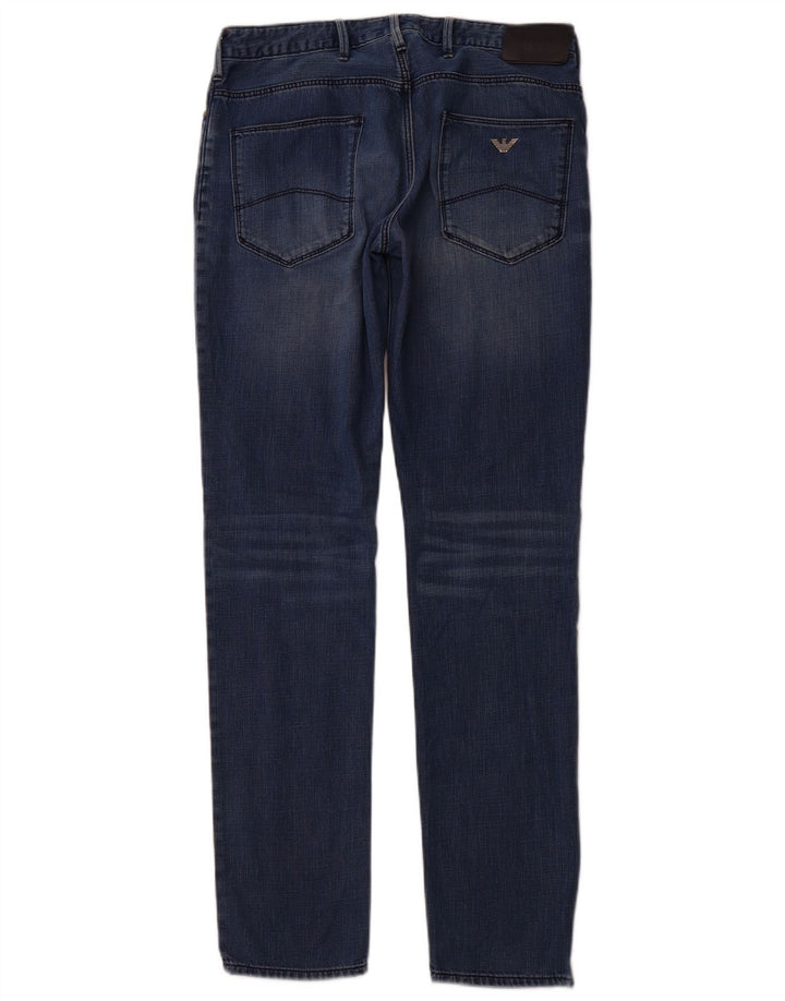 ARMANI Slim Jeans til kvinder W31 L34 Blå Bomuld