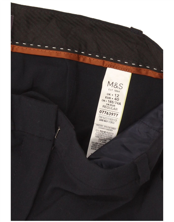 Marks & Spencer Chinobukser til kvinder UK 12 Medium W32 L29 Marineblå