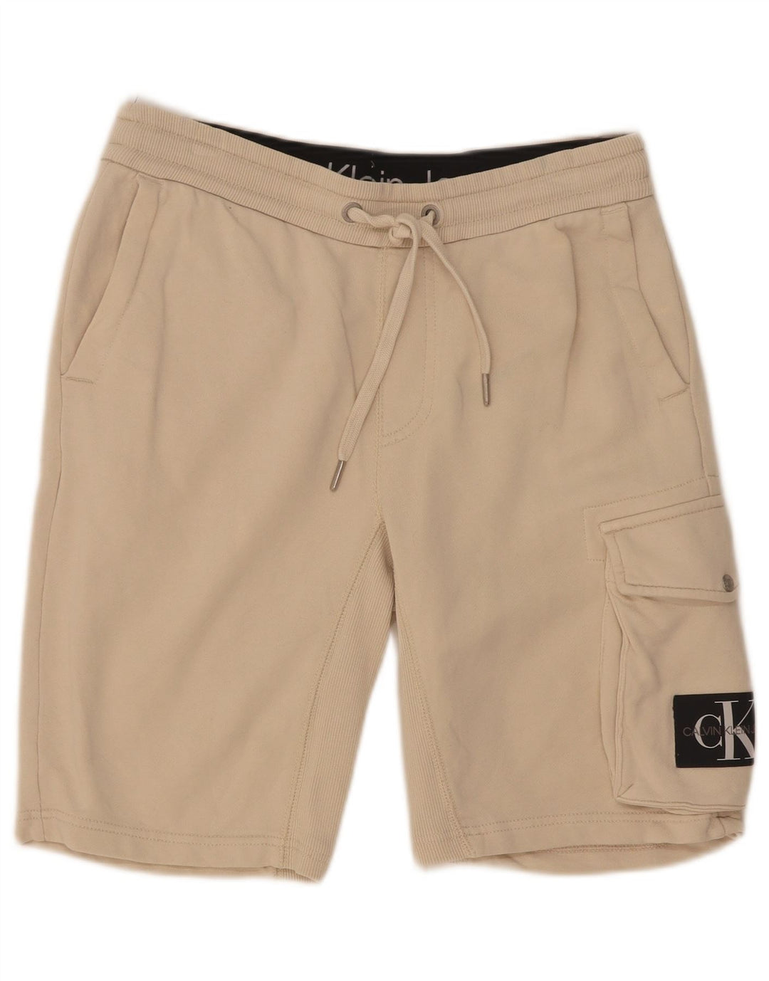 Calvin Klein Herre Cargo sportsshorts Små råhvid bomuld