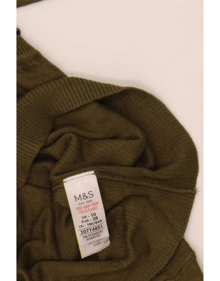 Marks & Spencer Dame Oversized Crew Neck sweater UK 10 Small Khaki