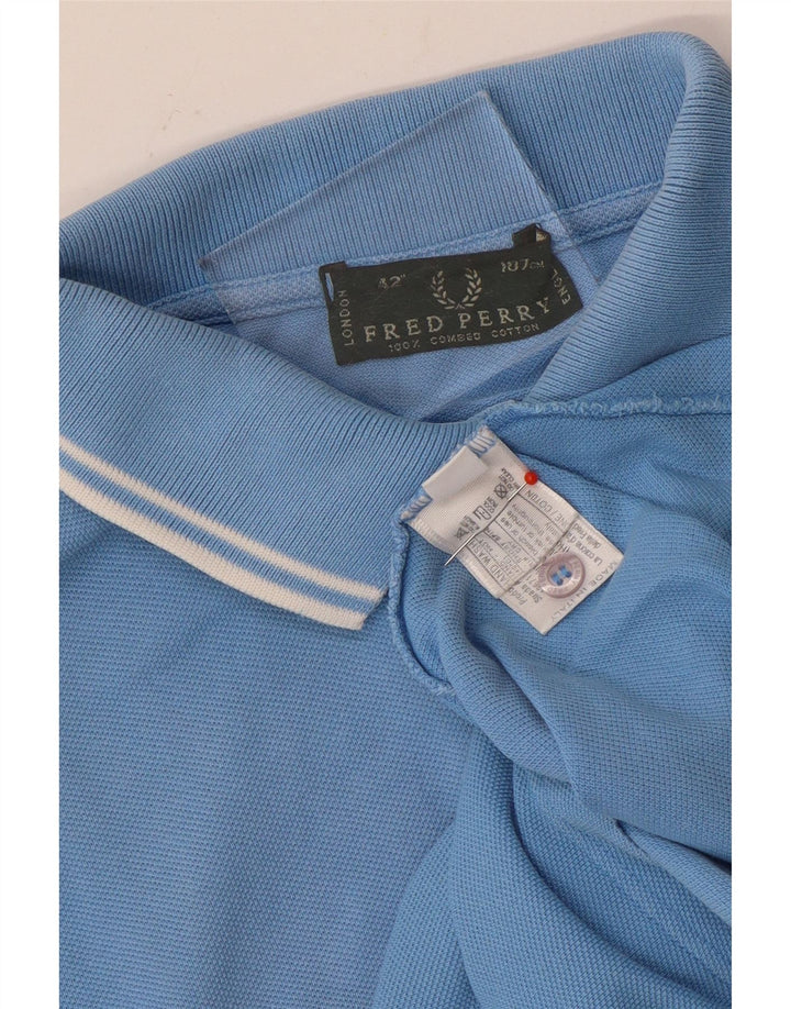 Fred Perry herre poloshirt Medium blå bomuld