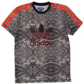 ADIDAS Mens Graphic T-Shirt Top Small Navy Blue Polyester