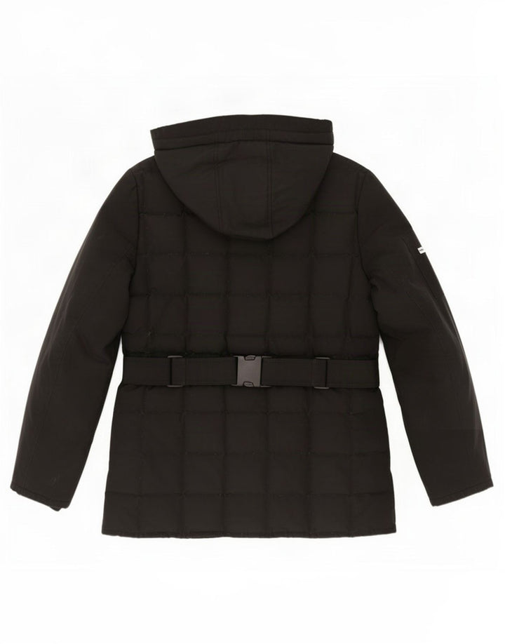 Woolrich Polstret hættejakke til kvinder UK 16 Large Black
