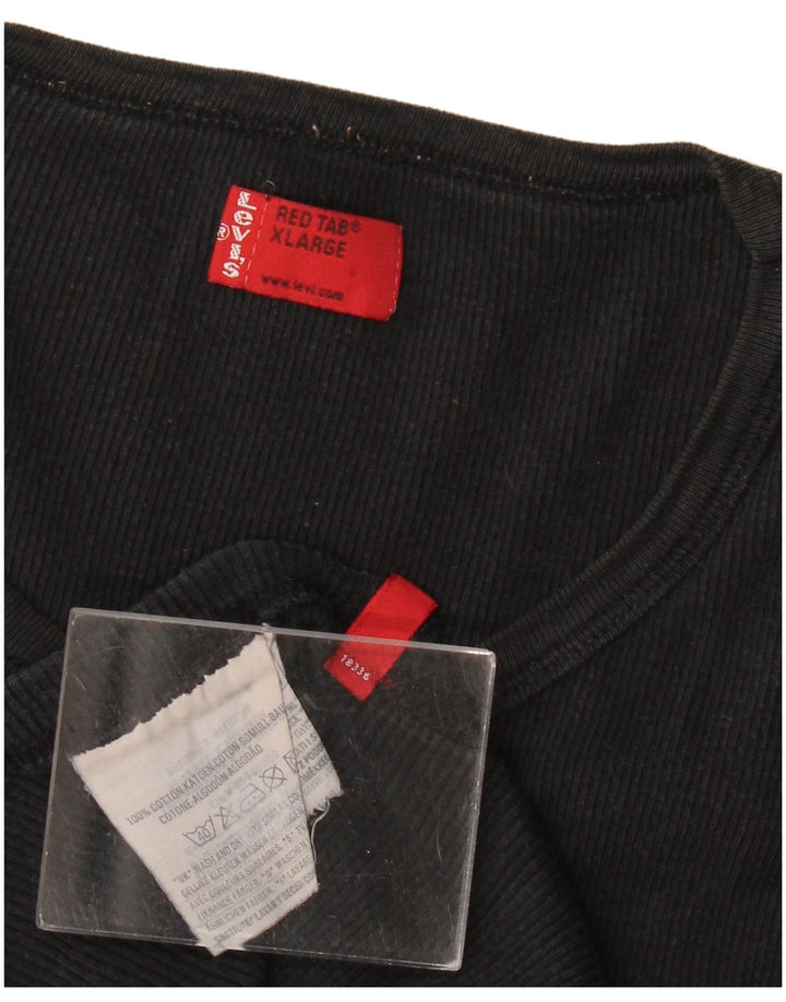 Levi's Damevest Top UK 18 XL Sort Bomuld