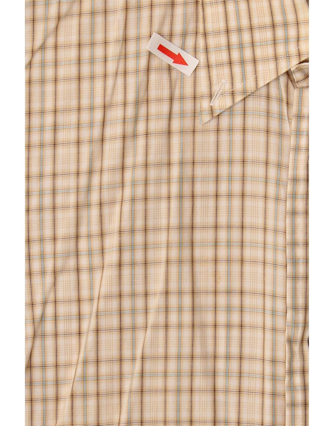 Trussardi Herreskjorte Medium Beige Ternet bomuld