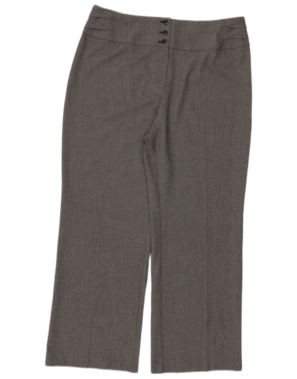 Marks & Spencer Casual Bukser til kvinder UK 20 2XL W40 L30 Sort plettet