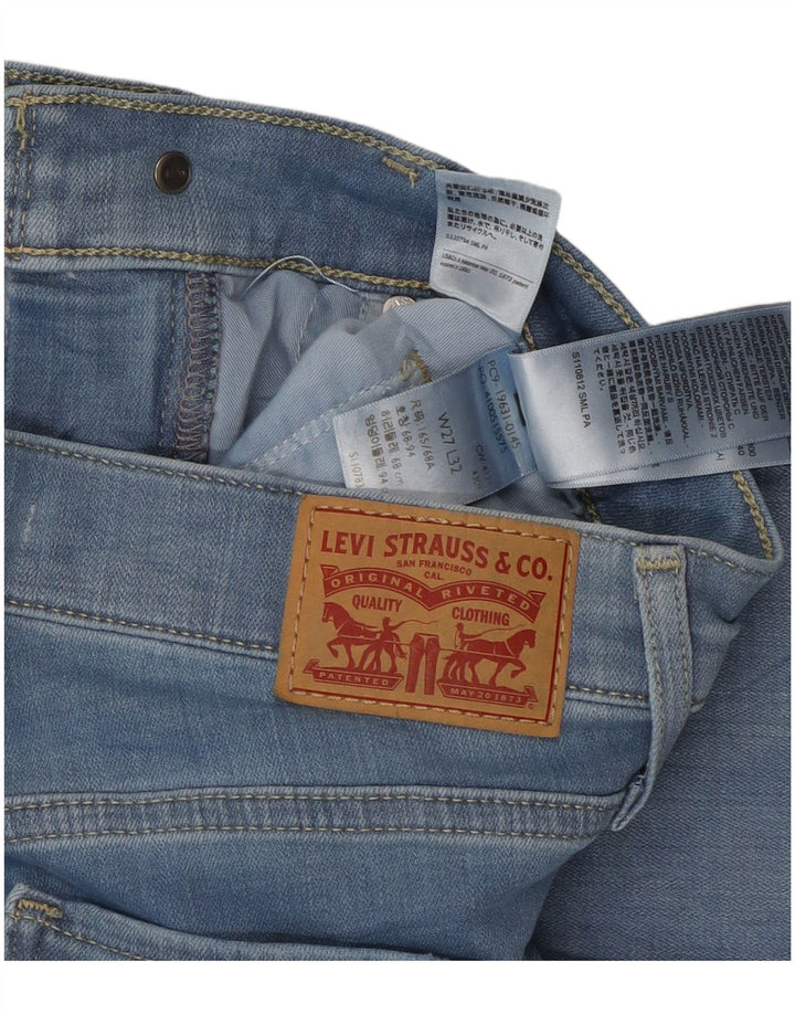 Levi's Dame 314 Shaping Straight Jeans W27 L32 Blå Bomuld