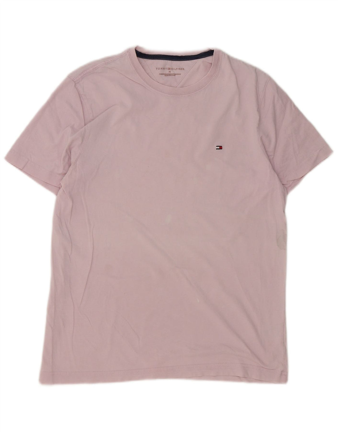 Tommy Hilfiger Herre T-Shirt Top Medium Pink Bomuld