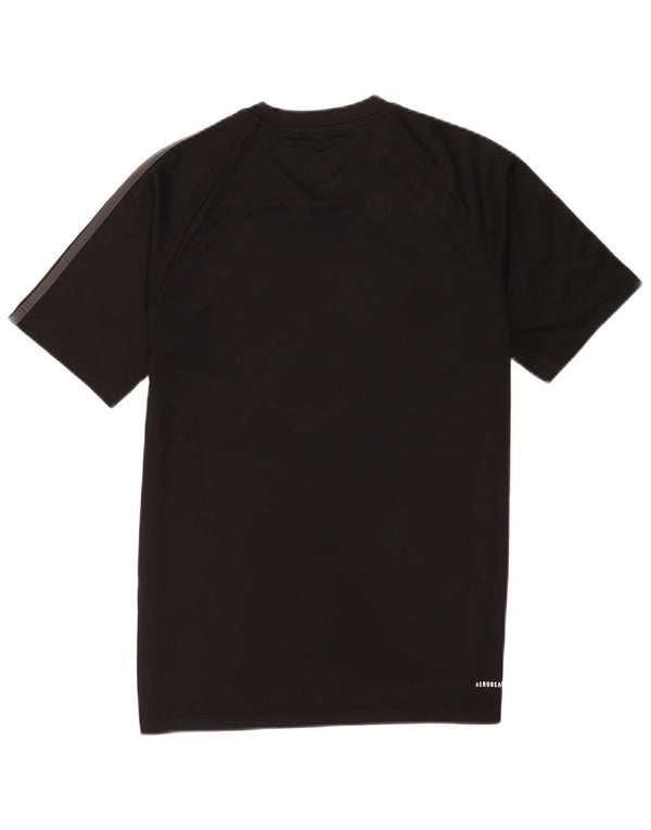 Adidas Herre Aeroready T-Shirt Top Lille Sort Polyester