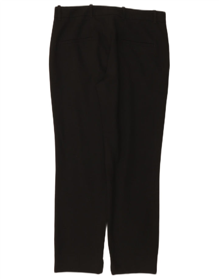 ZARA lige chinosbukser til kvinder Small W26 L26 sort polyester