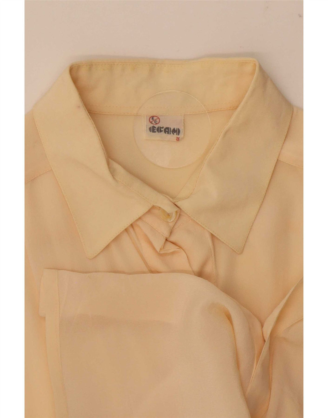 Vintage dameskjorte bluse UK 16 Large Beige