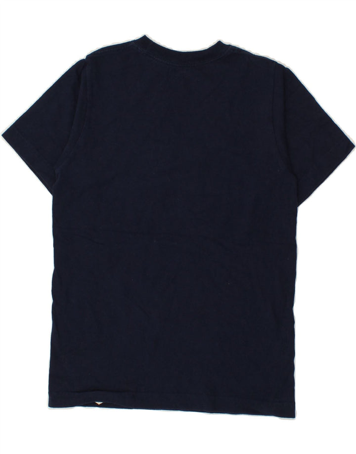 ADIDAS Boys Graphic T-Shirt Top 9-10 Years Medium Navy Blue Cotton Vintage Adidas and Second-Hand Adidas from Messina Hembry 
