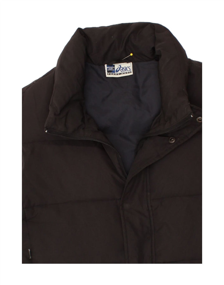 ASICS Womens Padded Gilet UK 14 Medium Black Polyester Vintage Asics and Second-Hand Asics from Messina Hembry 