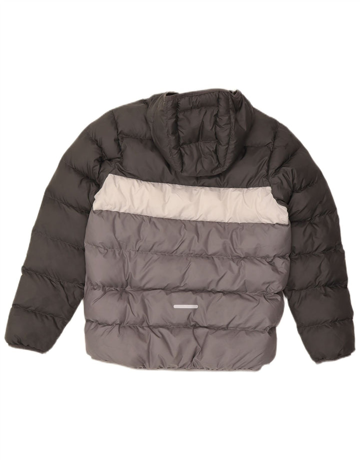 Adidas hættejakke til drenge 13-14 år Grå Colourblock Polyester