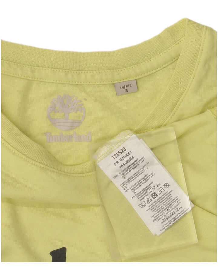 TIMBERLAND drenge grafisk t-shirt top 13-14 år lille grøn bomuld