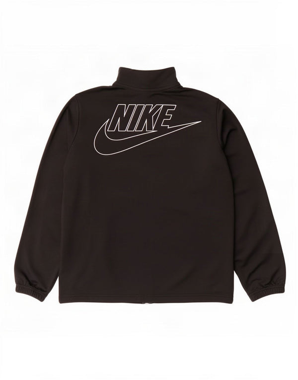 Nike drenge grafisk træningsdragt topjakke 12-13 år XL sort polyester