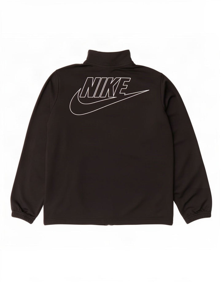 Nike drenge grafisk træningsdragt topjakke 12-13 år XL sort polyester