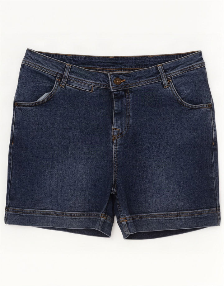 Weird Fish Dame Denim Shorts UK 14 Large W34 Blue Cotton