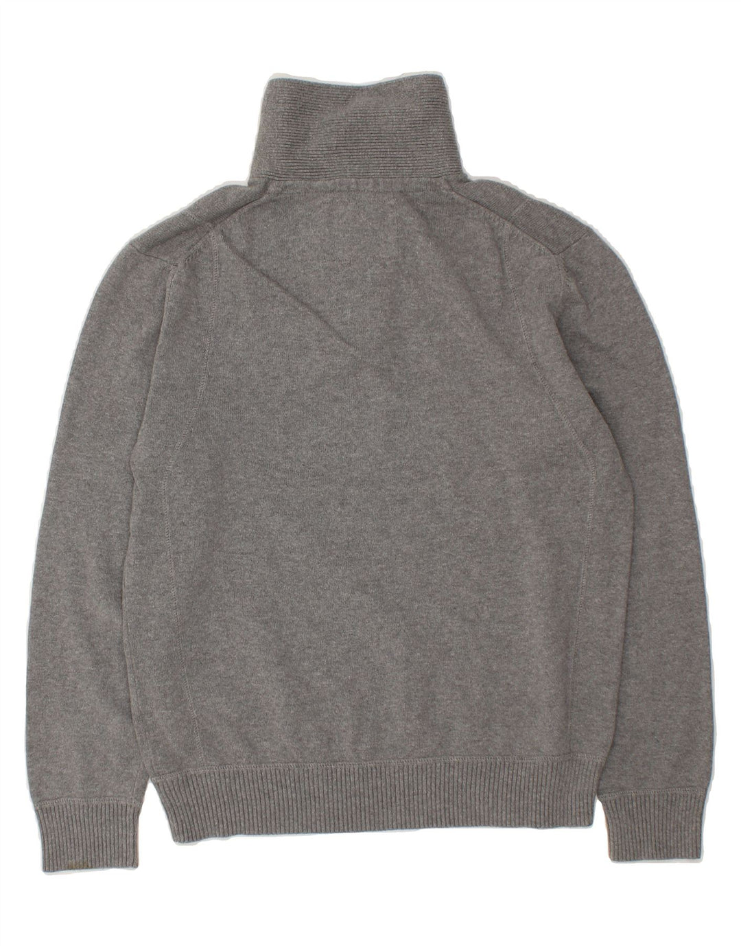 ESPRIT Mens Button Neck Jumper Sweater Medium Grey Cotton Vintage Esprit and Second-Hand Esprit from Messina Hembry 