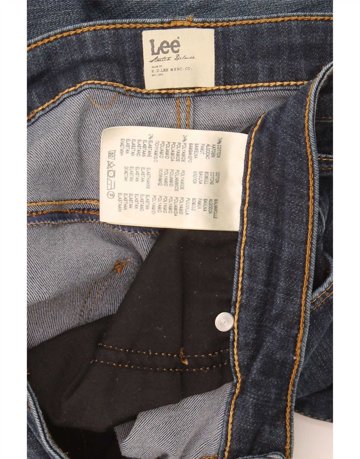 Lee Dame Marion Straight Jeans W33 L29 Marineblå Bomuld