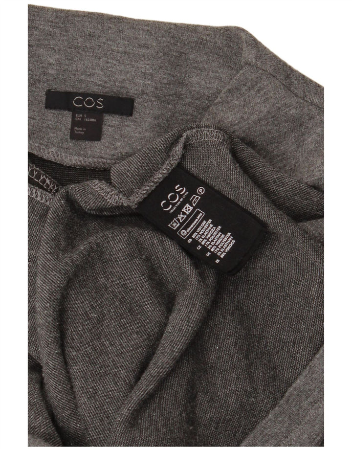 Cos Dame Jumper Dress UK 10 Small Grey Viscose