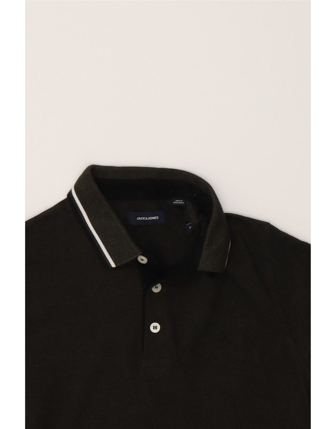 JACK & JONES Mens Polo Shirt Large Green Cotton Vintage Jack & Jones and Second-Hand Jack & Jones from Messina Hembry 