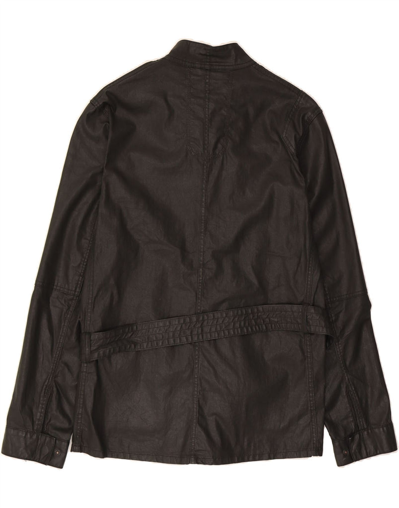FCUK Mens Utility Jacket UK 38 Medium Black Cotton Vintage Fcuk and Second-Hand Fcuk from Messina Hembry 