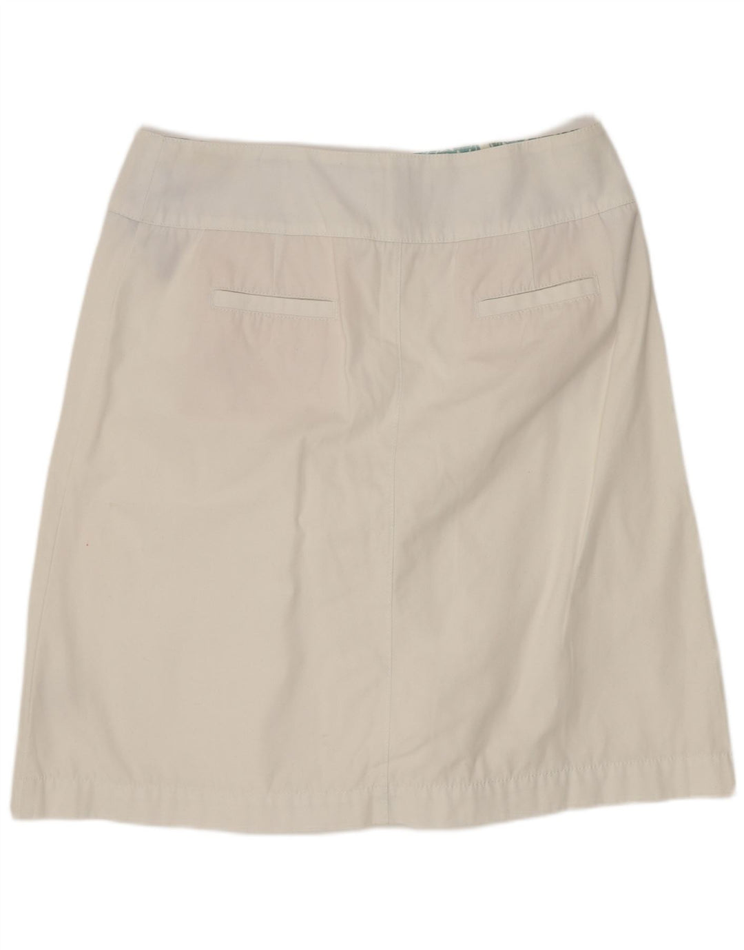 Boden Dame A-Line Nederdel UK 16 Large W32 White Bomuld