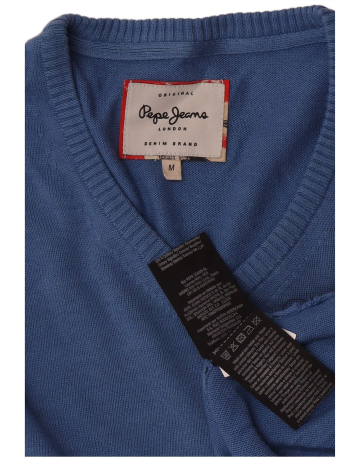 PEPE Jeans Herre V-hals sweater Medium Blå Bomuld