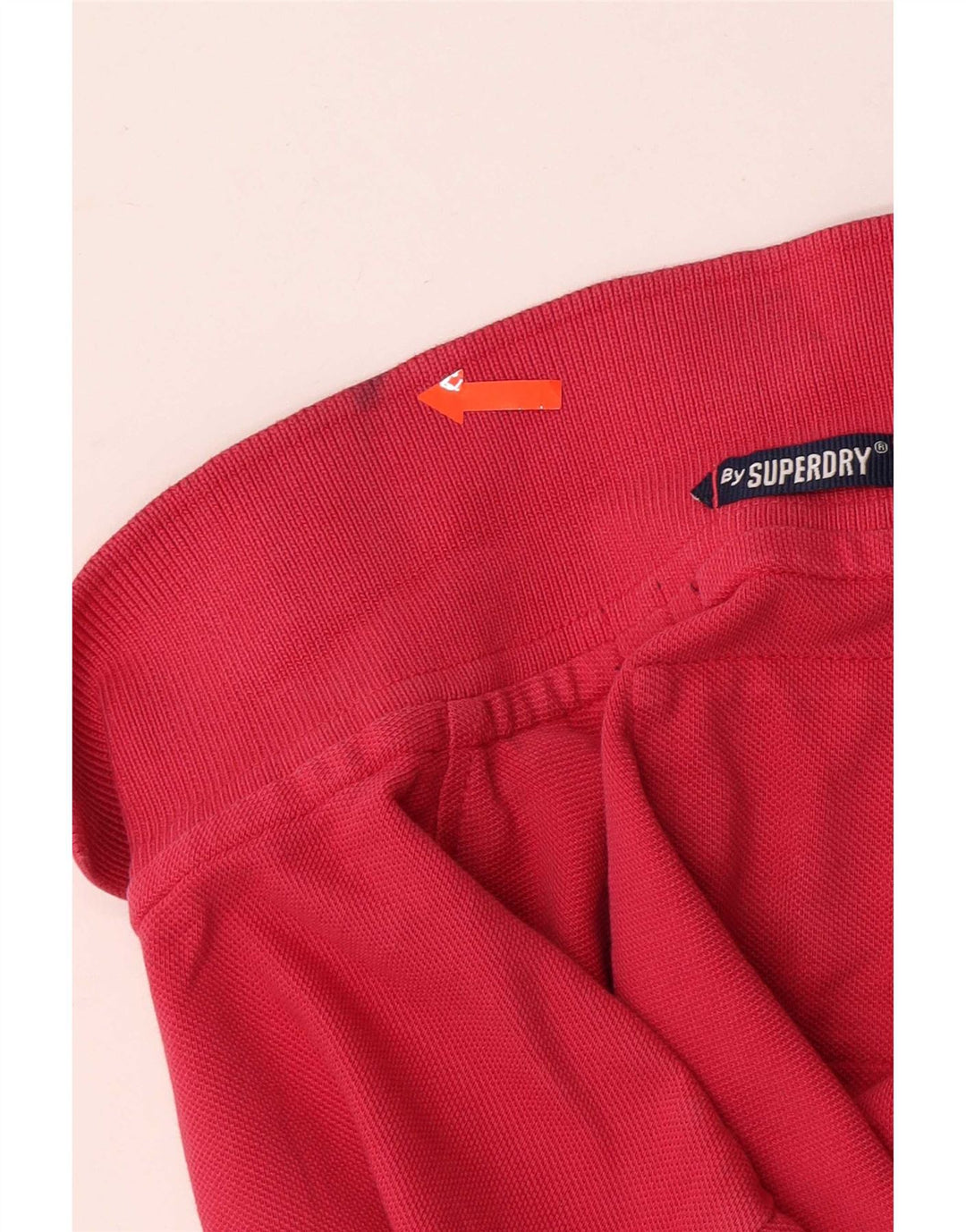 Superdry kortærmet poloshirt til mænd Medium Pink Bomuld
