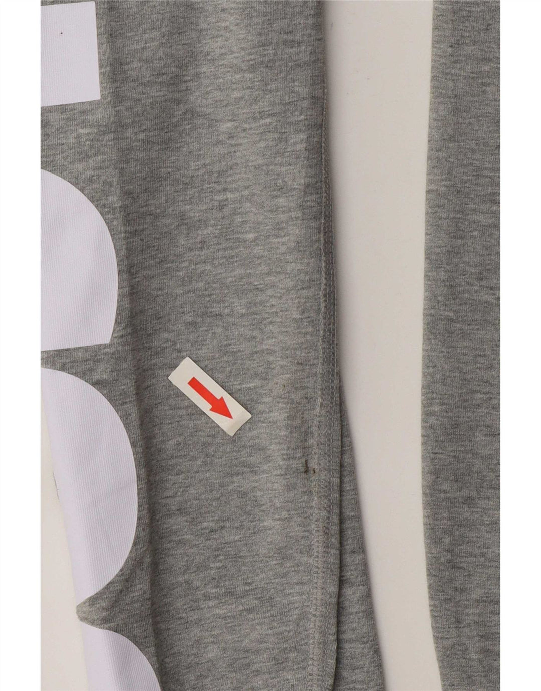 Nike Dame Grafiske Leggings UK 10 Small Grey Bomuld
