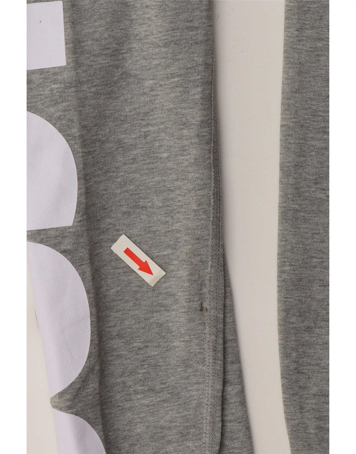 Nike Dame Grafiske Leggings UK 10 Small Grey Bomuld