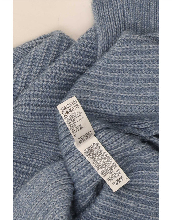 Marks & Spencer Dame Vest Tank Top UK 14 Medium Blue Polyester