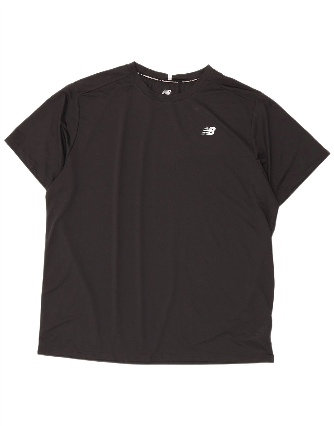 New Balance Herre T-Shirt Top 2XL Sort Polyester