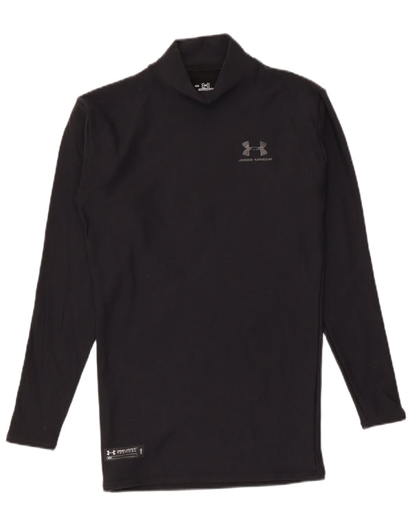 Under Armour Herre Compression Top Langærmet Medium Sort Nylon
