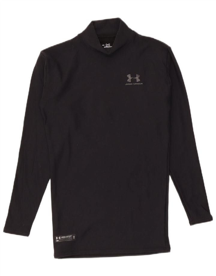 Under Armour Herre Compression Top Langærmet Medium Sort Nylon