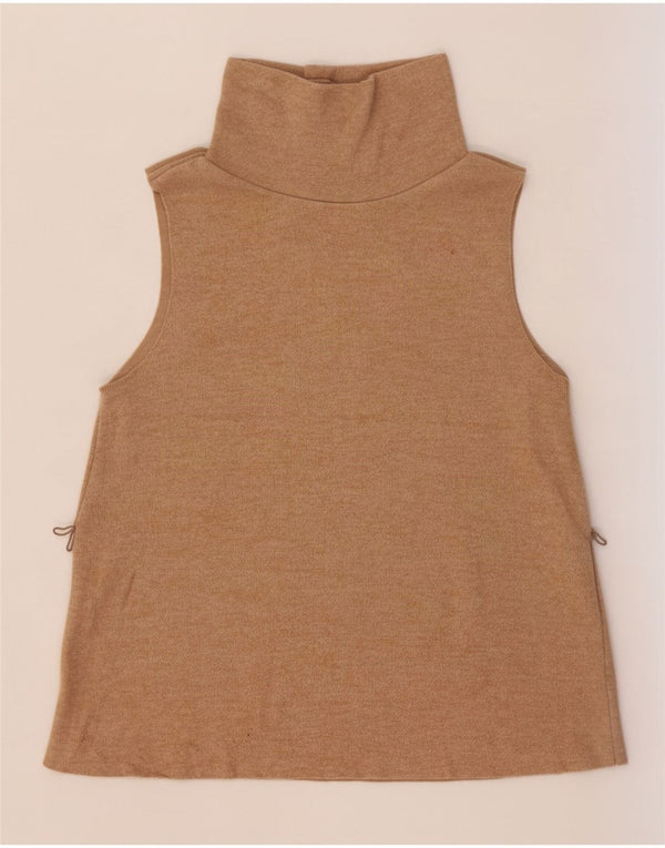 Zara Damevest Top UK 12 Medium Beige Bomuld