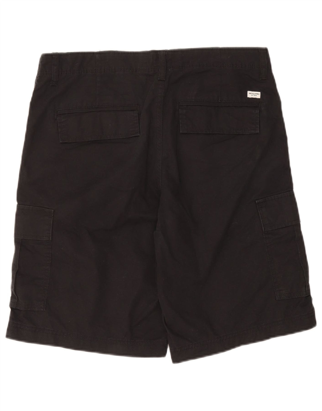 Jack & Jones Herre Cargo Shorts Medium W32 Sort Bomuld
