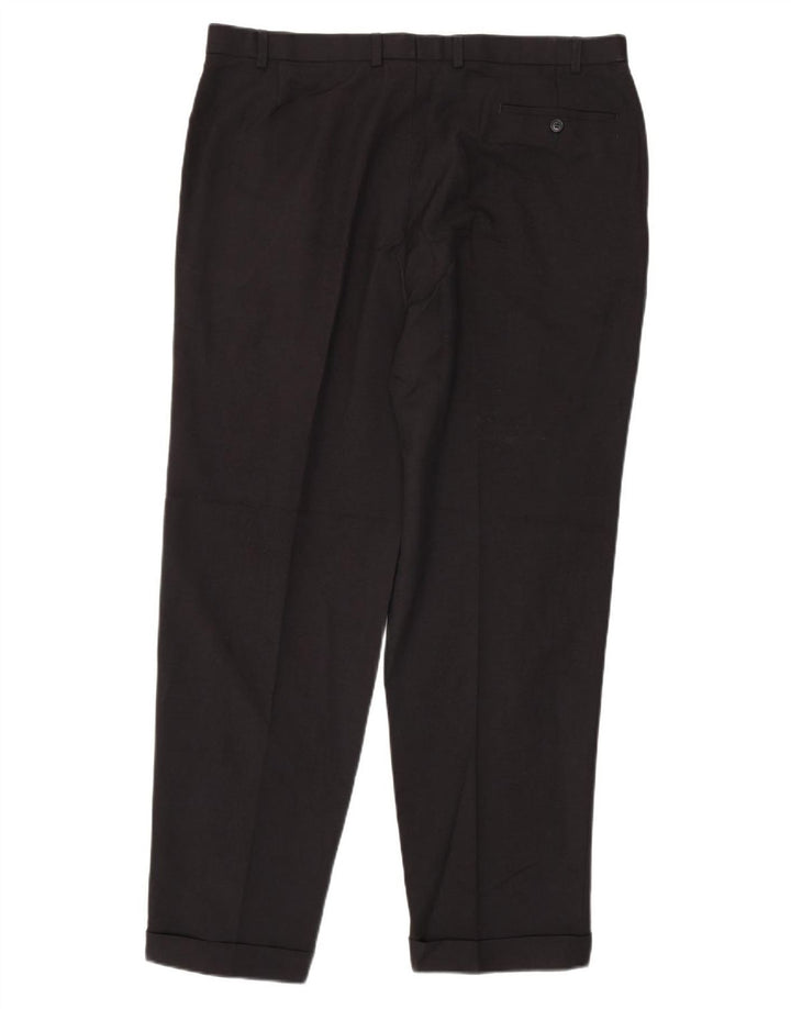 Marks & Spencer Herre Pegged Suit Bukser W40 L33 Marineblå Polyester