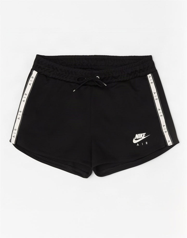Nike Graphic Sports Shorts til kvinder UK 12 Medium Sort Colourblock Polyester