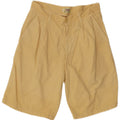 Sisley Herre Relaxed Elegance Pegged Chino Shorts W32 Medium Yellow Cotton