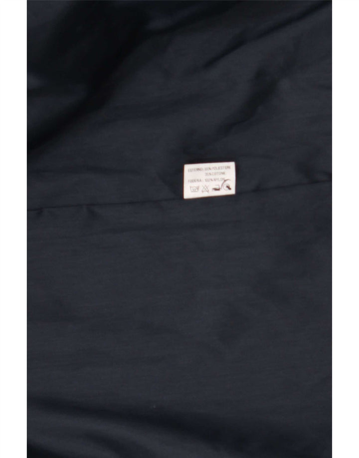 Giramondo Herre Loose Fit Overfrakke UK 38 Medium Navy Blue Polyester