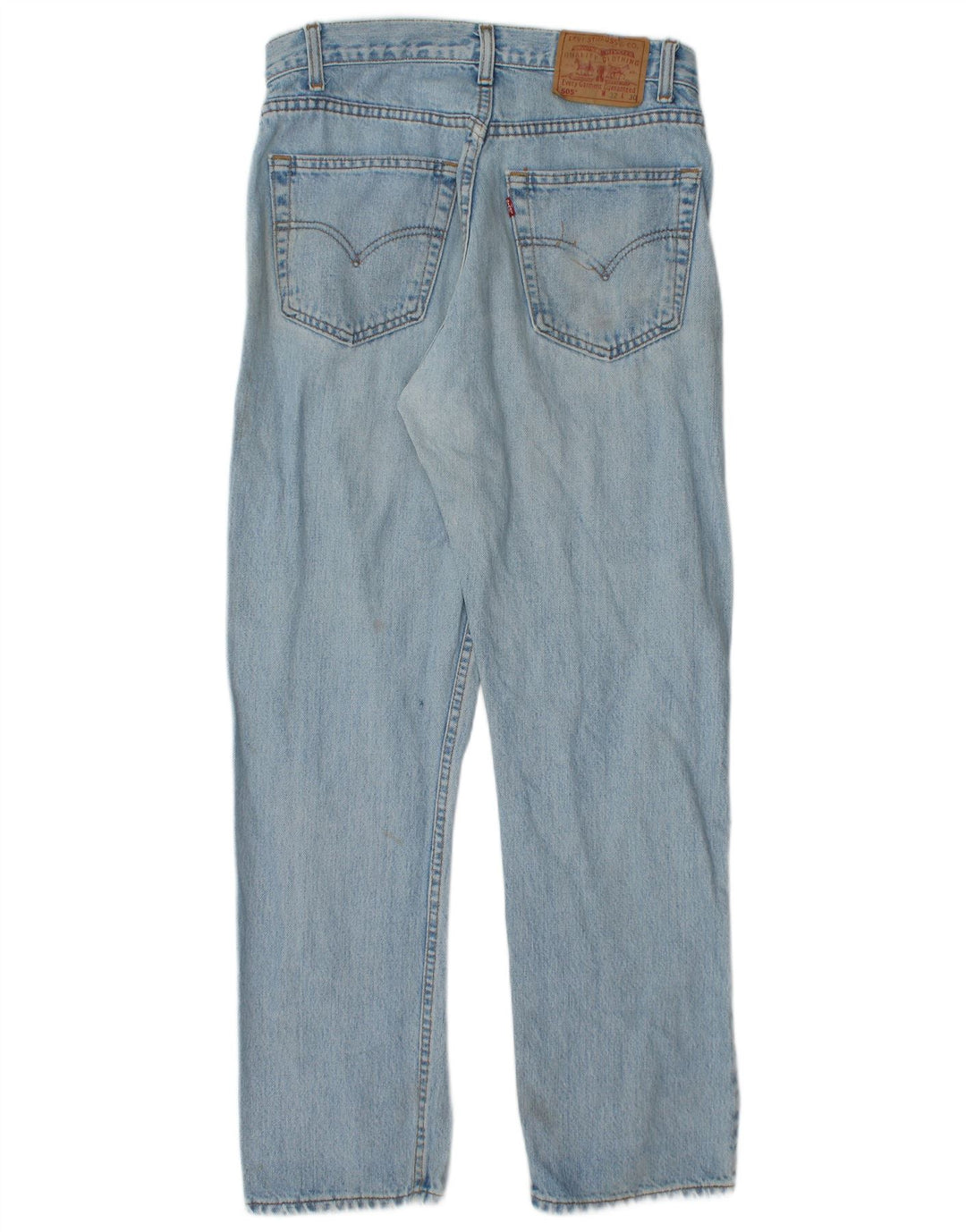 Levi's Herre 505 Straight Jeans W32 L30 Blå Bomuld