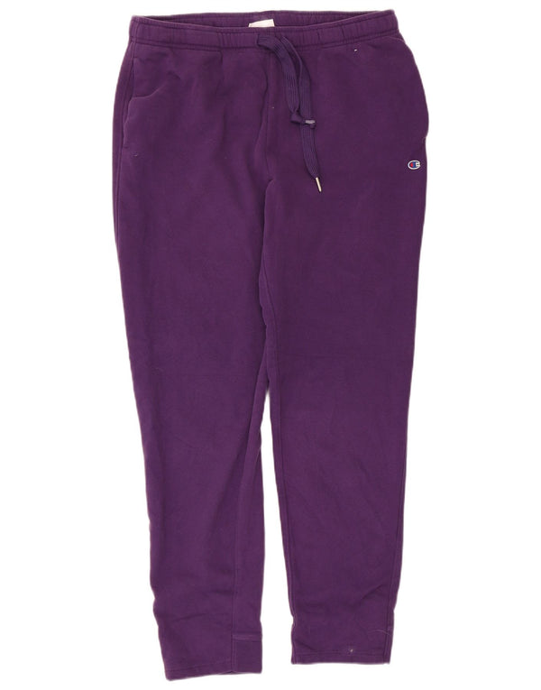 Champion Womens træningsdragt Bukser Joggers UK 14 Medium Lilla Bomuld
