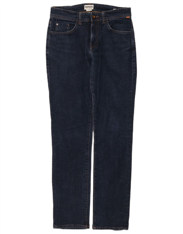 Timberland Dame Slim Jeans W30 L32 Marineblå Bomuld