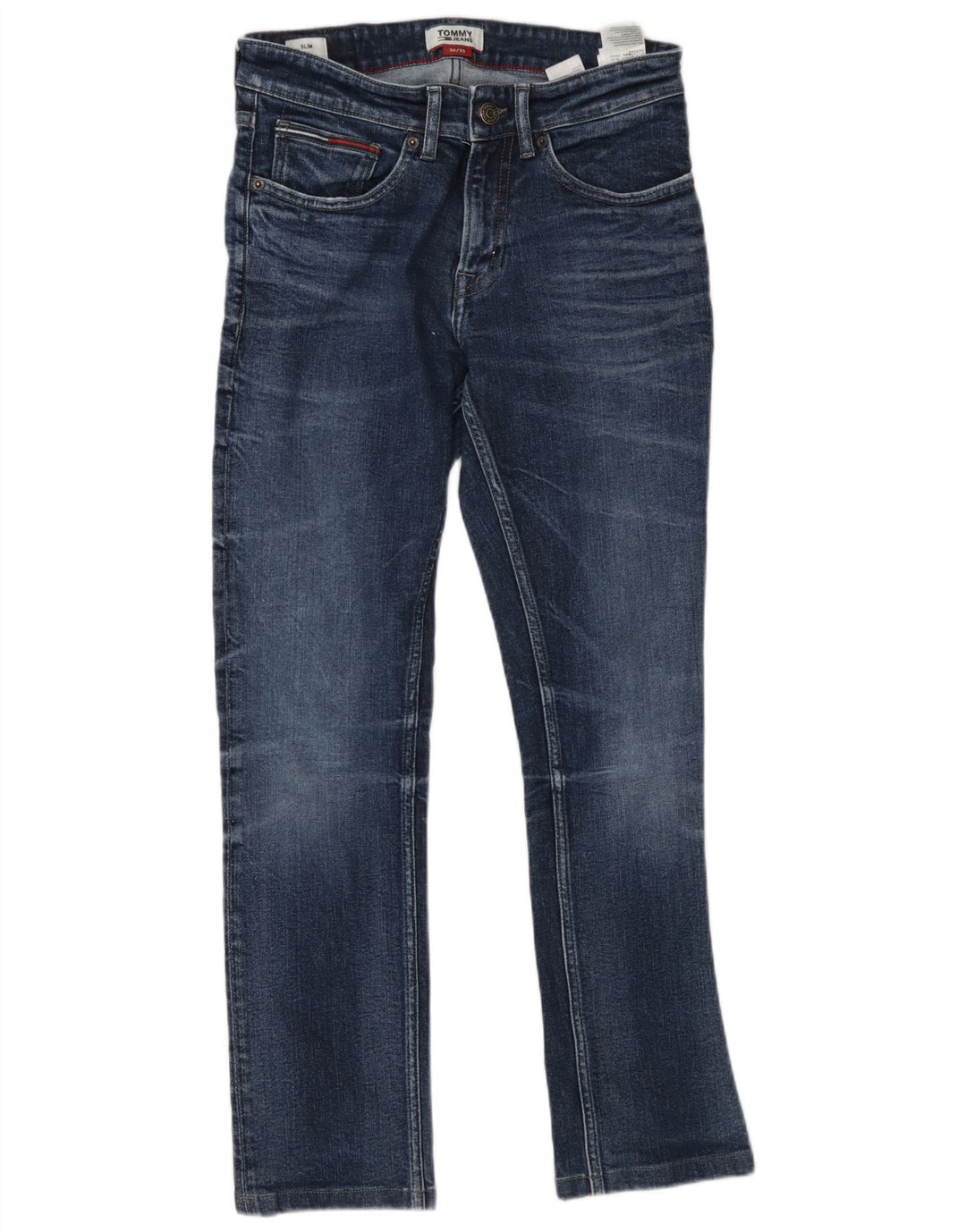 Tommy Hilfiger Herre Slim Jeans W30 L32 Blå Bomuld