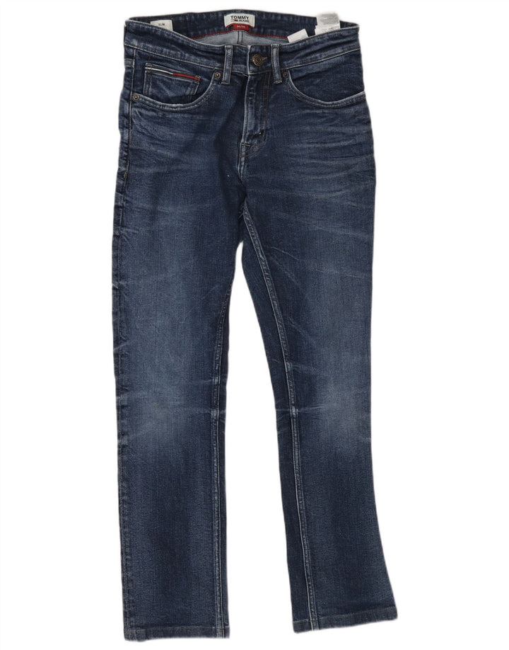 Tommy Hilfiger Herre Slim Jeans W30 L32 Blå Bomuld