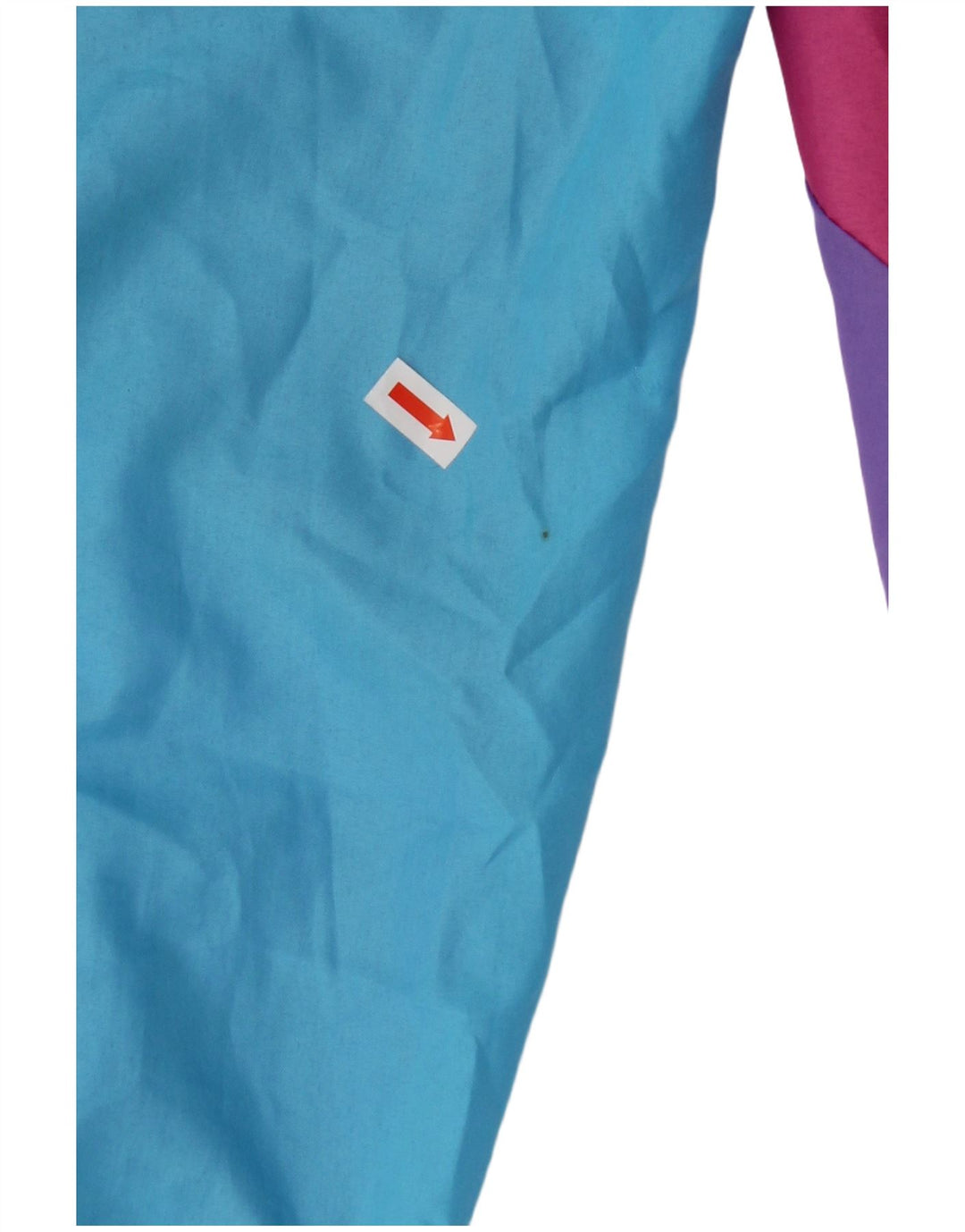 VINTAGE Træningsdragt til kvinder Joggers UK 10 Small Blue Colourblock